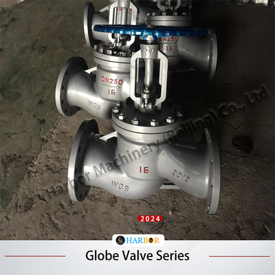 J41H-16/25C Gegote stalen globe-klep met flenzen die door een structuur voor watermedium wordt bestuurd