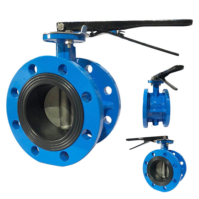 Precisie-bewerkte handgreep ductiel ijzeren vlinderklep D41X-16Q met EPDM-zegel