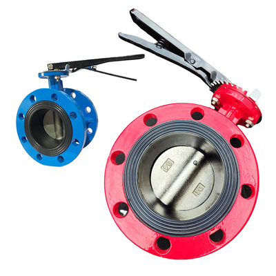 Precisie-bewerkte handgreep ductiel ijzeren vlinderklep D41X-16Q met EPDM-zegel