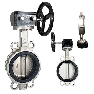 NBR EPDM Soft Seal 304 roestvrij staal Handmatig Turbine Handle Butterfly Valve D71X-10/16P