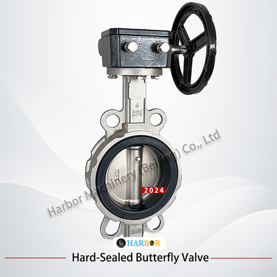 NBR EPDM Soft Seal 304 roestvrij staal Handmatig Turbine Handle Butterfly Valve D71X-10/16P