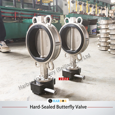 NBR EPDM Soft Seal 304 roestvrij staal Handmatig Turbine Handle Butterfly Valve D71X-10/16P