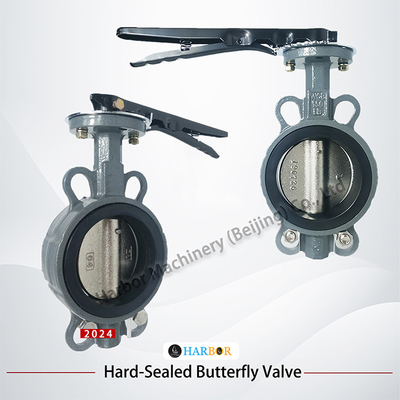 s van D71X-16C Soft Seal Butterfly Valve met WCB-carrosserie-materiaal en waferverbinding