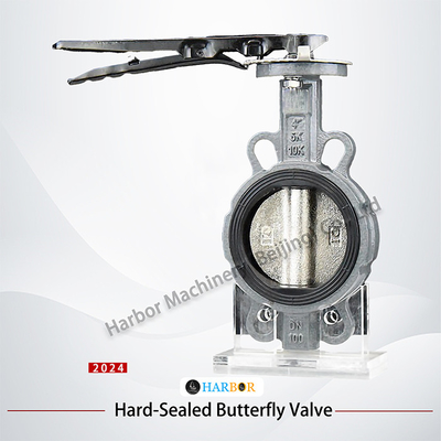 s van D71X-16C Soft Seal Butterfly Valve met WCB-carrosserie-materiaal en waferverbinding