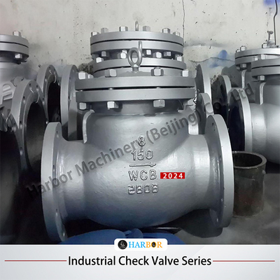 Roestvrij staal DN15-DN300 Water-olie-gas-medium-flanged swing check valve H44H-150LB
