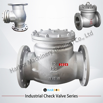 Roestvrij staal DN15-DN300 Water-olie-gas-medium-flanged swing check valve H44H-150LB