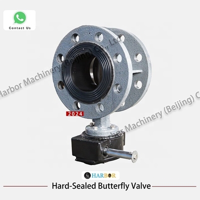 WCB gietijzeren flens handmatig turbine vlinderklep D341X--10/16C voor water media