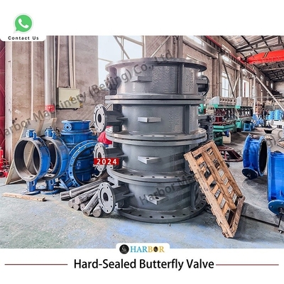 WCB gietijzeren flens handmatig turbine vlinderklep D341X--10/16C voor water media