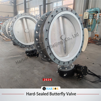 Volledig bekleed WCB Wafer Butterfly Valve D71F4-16C met dubbele werking