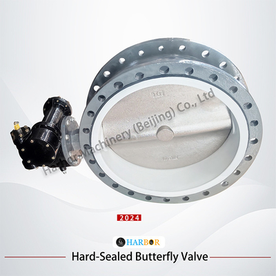 Volledig bekleed WCB Wafer Butterfly Valve D71F4-16C met dubbele werking