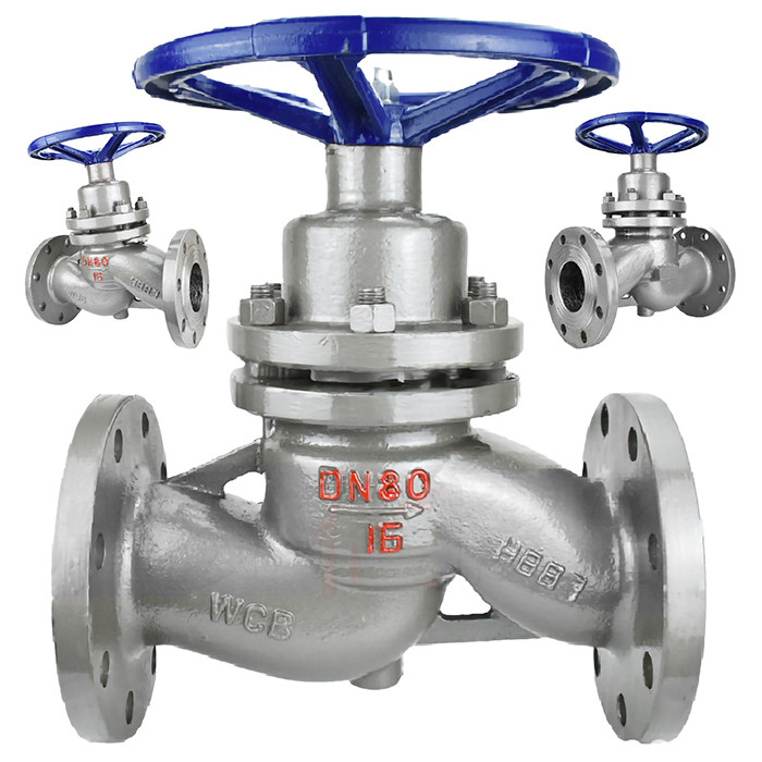Flanged Connection Plunger Globe Valve voor stoom DN15-DN250 Gegooid staal US41M-16C