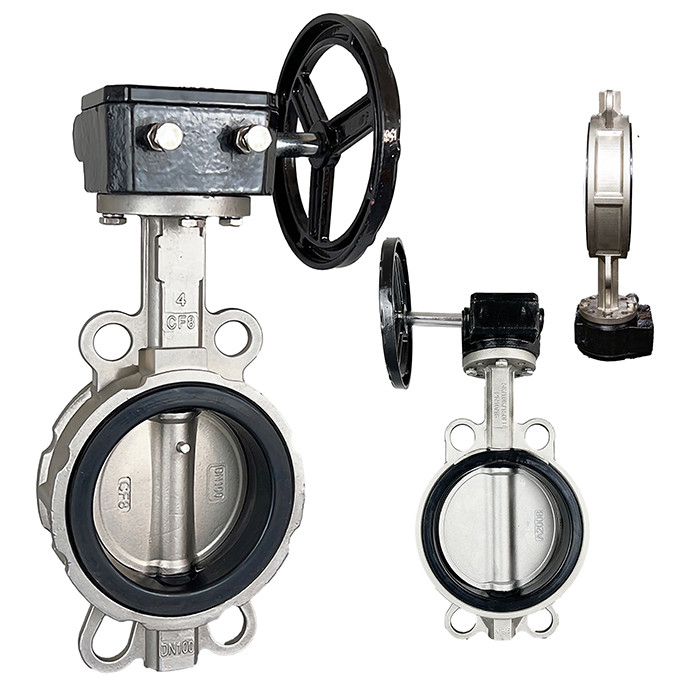 NBR EPDM Soft Seal 304 roestvrij staal Handmatig Turbine Handle Butterfly Valve D71X-10/16P