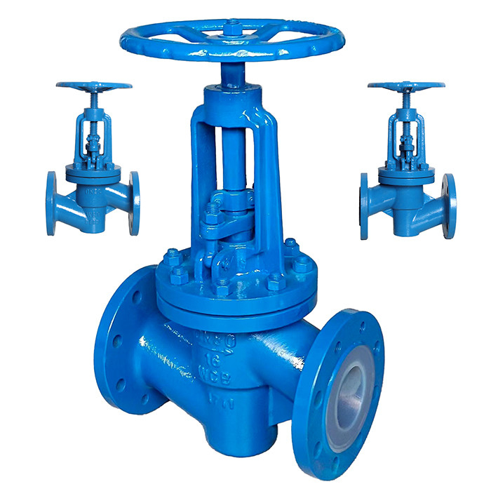 Corrosiebestendig PTFE-gelijmd gietijzer geflansd bolklep J41F46-16C DN15-DN300