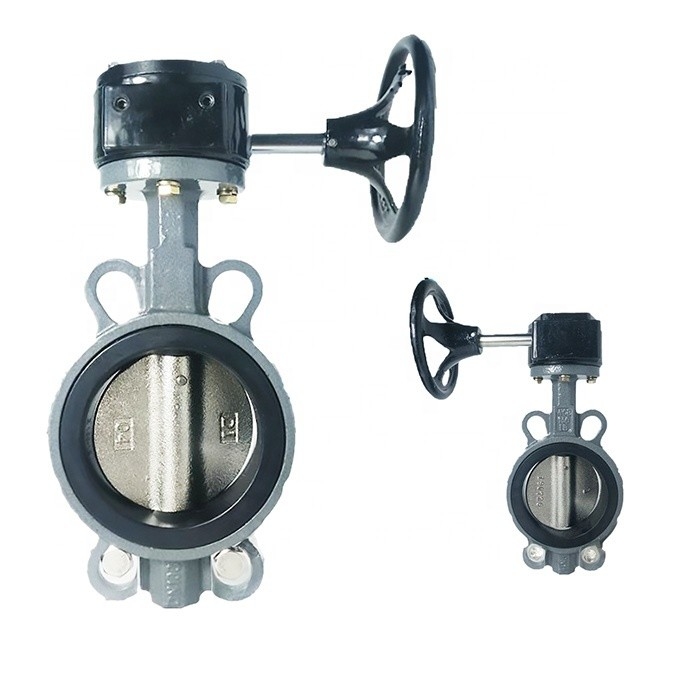 Watermedium DN40-DN700 Handmatige Turbine Gegooid Staal Soft-Seal Butterfly Valve D371X-16C
